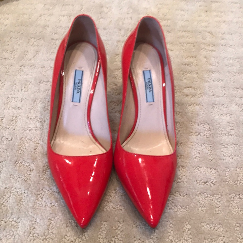 Red Prada Pumps
